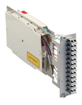 LWL Modul 3HE 6 xLC Duplex Singlemode-Kupplungen  incl.12 Pigtail  9/125 OS 2 