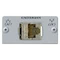 Anschlussblende mit einer TG AMJ45 CAT6A Kupplung (50x50 mm - Aluminium eloxiert) 