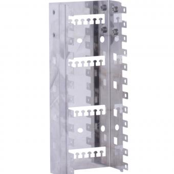 Montagekanal für 10 Module (12 Steckplätze)  Maße (BxHxT): 120x300x85 mm  Rastermaß: 25 mm  Edelstah 