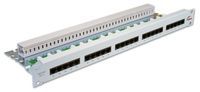 19" Telefonverteiler TopVoice Cat.3   25 x RJ45 4pol.   3/6-4/5  RAL7035 