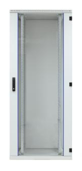 Tür für NW-/SV-Schrank 42HE,B=800, Glas, 1-teilig, RAL7035 