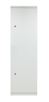 Tür für Netzwerkschrank 42HE, 2 x Vorreiber,B=600, Stahl, 1-teilig, RAL7035 