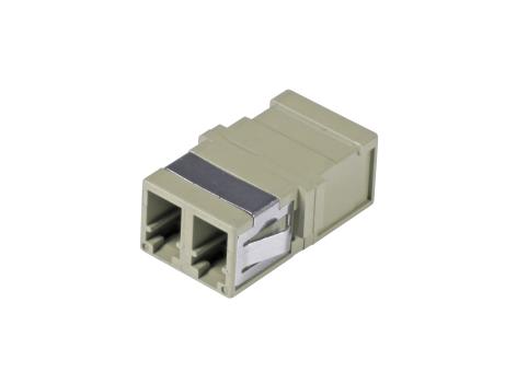 Kupplung LC/APC Duplex grün SMohne Flansch, Keramikhülse 