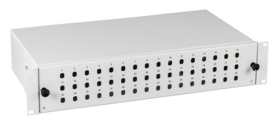 Spleißbox 48 SCD-Front 2HEausziehbar 