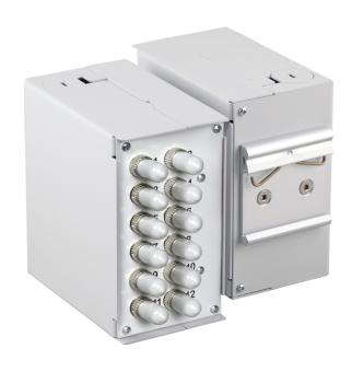 Frontblende für 6 x SC-D, LC-Quad mit 2,8mm Ø 