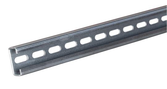 C-Profilschiene 30 x 15 mm, Schranktiefe 1200 mm,Länge 975 mm mit Lochung 18 x 6,3 mm 