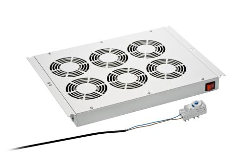 Einbaulüfter mit 6 Lüftern fürNetzwerk- und Serverschränke 