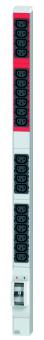 Steckdosenleiste vertikal 20 x C13, 1-phasig, 2 xLS C 16 A, 3.0 m H05VV-F 3G 4 mm², CEE 32 A blau 