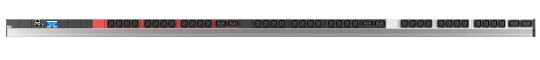 PDU Vertikal Monitored BN2000 36x C13 + 6x C19,Zuleitung 3 m H05VV-F 5G 2,5 mm², 5pol. CEE rot 