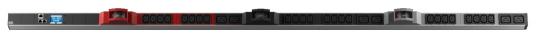 PDU Vertikal Monitored BN2000 24xC13 +6xC19 +6xLS,Zuleitg. 3 m H05VV-F 5G 4,0 mm², 5pol. CEE rot 32A 