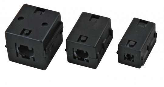 Ferrit-Ringkern 6,5mm, schwarzBauform: eckig 
