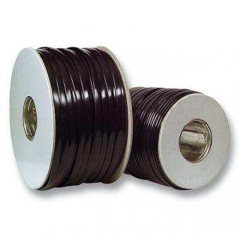 Modular-Flachbandkabel 4-adrigschwarz, 500 Meter Papptrommel 