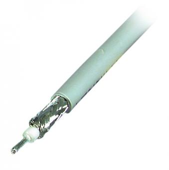 Koax Kabel Thin Wire RG58 C/Udoppeltgeschirmt, 50Ohm, grau 