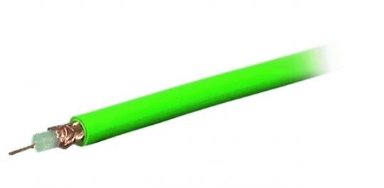 Koax Kabel RG59, 75 OhmLitzenleiter f.Video,Grün 100m 
