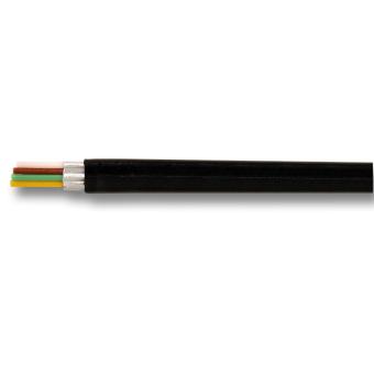 Modular-Flachbandkabel 8-adriggeschirmt,schwarz, 100m-Ring 