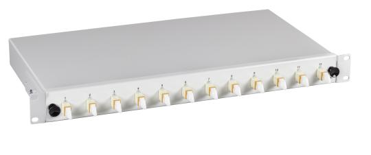 Spleißbox 24x E2000® 50/125µ1HE ausziehbar, 