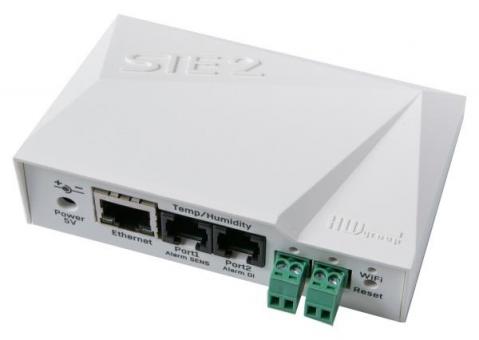 IP-Thermometer, Webinterface, E-Mail, LAN/WLAN,PoE, 2 x Digital IN, TLS 