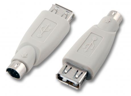 USB-A-Buchse/Mini-DIN6 SteckerBuchse A - PS2 