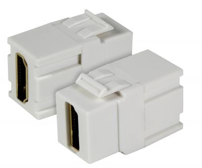 HDMI Snap-In Adapter schwarz,A-Buchse/Buchse,optimized snap 
