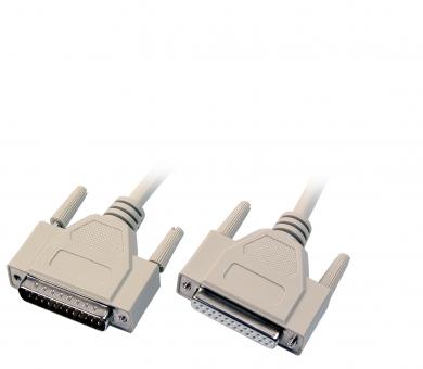 Datenkabel seriell 1:11m Stecker-Buchse DB25pol. 