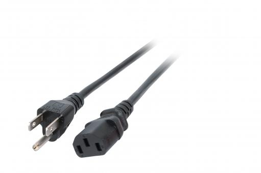 Netzleitung USA/NEMA-C13,schwarz, 1.8 m, 3SJT AWG14x3C 