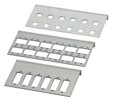 Set Verteilerplatten für Kupplungen, 6x SC-Duplex, 12x ST, 24x LC-Duplex 