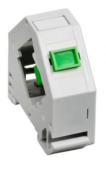 Hutschienenadapter für SC/APC Singlemode, 1 Port 