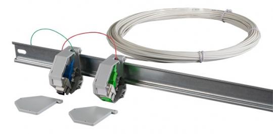 Drop Kabel SC-SC/APC einseitig konfektioniert  SM G657A2, 2 Fasrig, weiß, DCA, 40m 