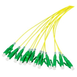 Faserpigtail LC 9/125µ G657A2,12-farbiger Satz, 2m 