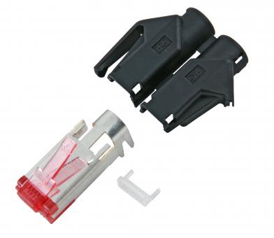 RJ45-Hirose Stecker TM21 sw100 Stk, 3 Elemente, Cat.6 