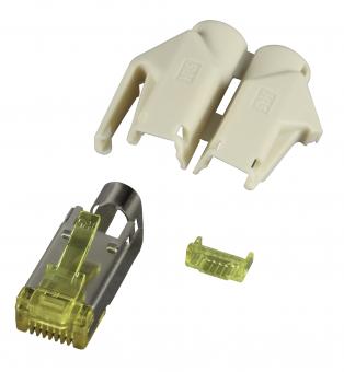 RJ45-Hirose Stecker TM31 beige, 1 St, 3 Elemente, Cat.6a 