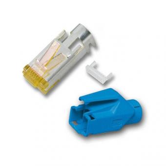 RJ45-Hirose Stecker TM31 blau,50 St, 3 Elemente, Cat.6a 