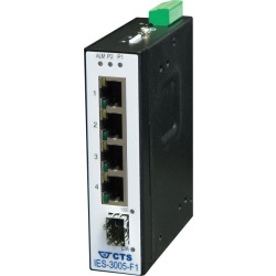 Hutschienen Switch 4x 100/1000T, 1x 100/1000 SFP 