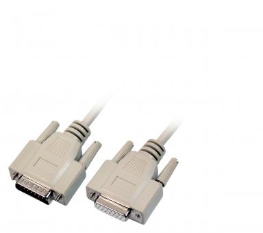Datenkabel seriell 1:13m Stecker-Buchse DB15pol., 