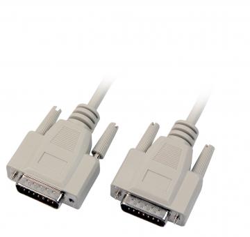 DSUB15 Adapterkabel2m Stecker-Stecker 15pol. 1:1 