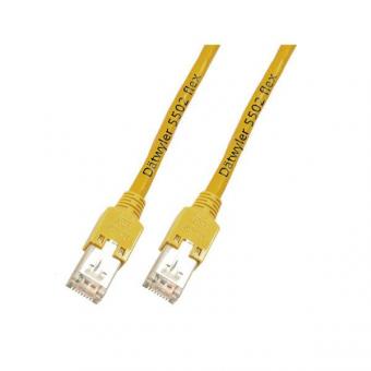 RJ45 Patchkabel S/UTP, Cat.5e, TM11,Dätwyler UNINET4P, 1m, gelb 