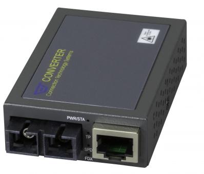 Compact Media Konverter RJ45-SC30km, SM, Fast Ethernet 