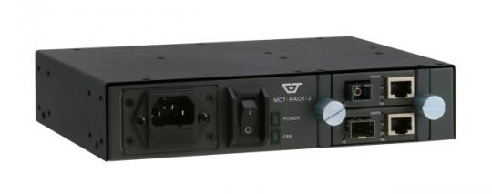 Rack Chassis für MCT Konverter, 2 Slots Unmanaged, 1 HE, 10" 
