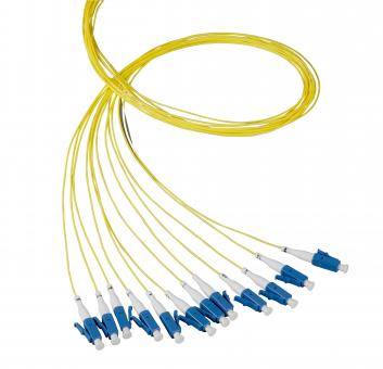 Faserpigtail LC-APC 8° 9/125µ OS2,gelb, 2 m 