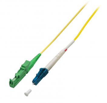 Simplex Patchkabel LC-E2000®/APC 9/125µ,OS2, LSZH, gelb, 3.0mm, 15m 