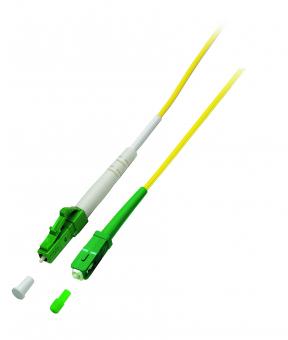 Simplex Patchkabel LC/APC-SC/APC 9/125µ,OS2, LSZH, gelb, 2.0mm, 1m 