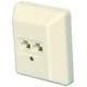 ISDN MODULAR-DOSE 45° RAL 1013 