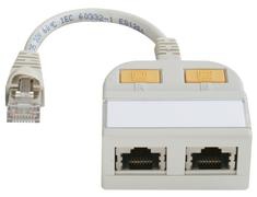 UTP MODULAR T-ADAPTER CAT.5,  TR/TR ISDN (4-5,3-6/4-5,3-6) ungeschirmt 