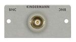 Anschlussblenden mit Steckanschluss  BNC 1-fach (50x50 mm - Aluminium eloxiert) (Buchse-Buchse) 