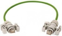 S/FTP Cat.6A 4x2xAWG 27/7, 1,0m PVC 75C RAL 6018, IP67-IP67 