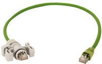 S/FTP Cat.6A 4x2xAWG 27/7, 3,0m PVC 75C RAL 6018, IP20-IP67 