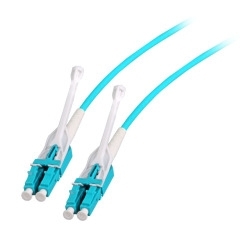 Duplex Patchkabel LC-LC, OM3, OM4, OS2 ab 0,5m, mit Push/Pull 
