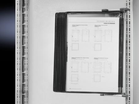 Sichttafel mit Wandhalter 