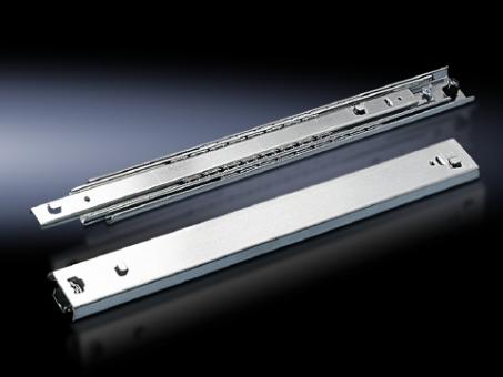 Teleskopschienen für Geräteböden, 100 kg, für Gerätebodentiefe 600 mm 