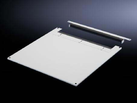 Dachblech zur Kabeleinführung, zweigeteilt für TS, TS-IT, BxT 600x600 mm 